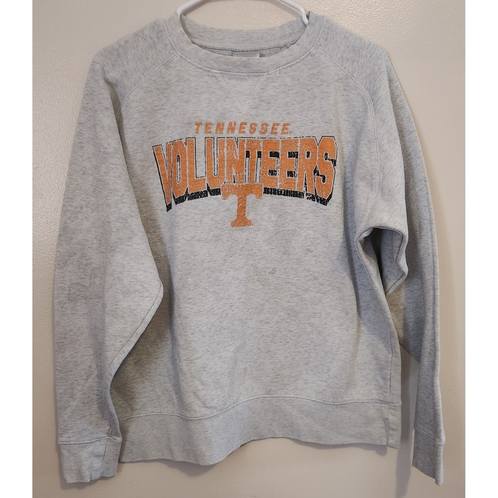 Vintage Tennessee Volunteers Sweatshirt SEC Football Knights‎ Apparel Large Gray